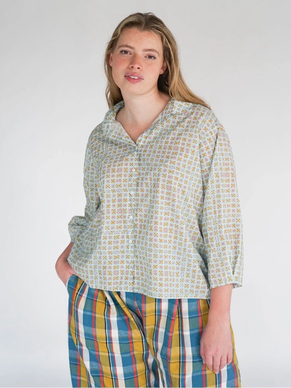 STATE the Label | Dart Blouse in Farmor
